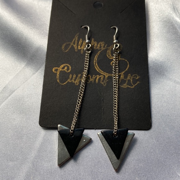 Triangle Drop Earrings - Picture 11 of 11
